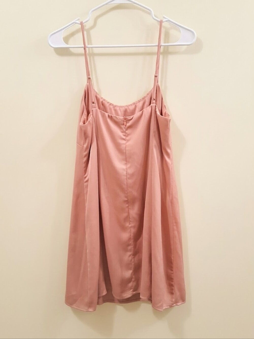 Lulus Ruched Bust Mini Dress Spaghetti Strap Sz M - Picture 3 of 4